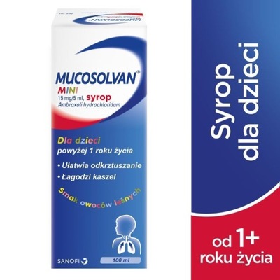 Mucosolvan Mini syrop 0,015g/5ml, 100ml