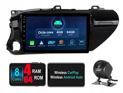 RADIO NAVIGATION GPS TOYOTA HILUX 2015 ANDROID  