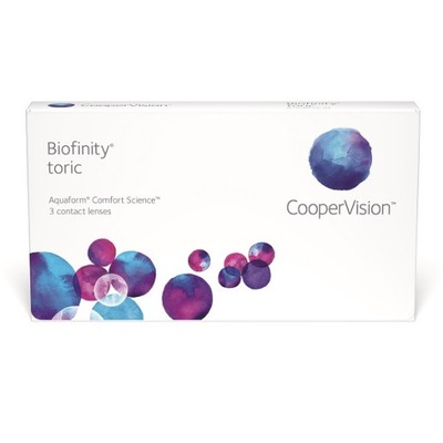 Soczewki Biofinity Toric - 3 sztuki, toryczne