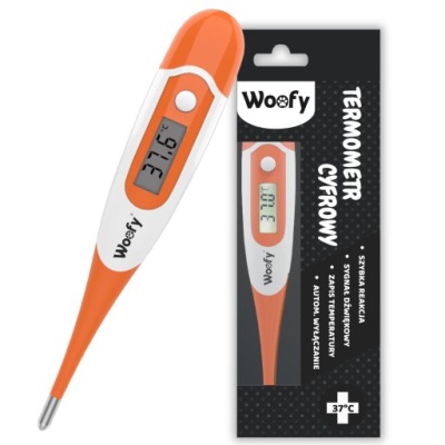 TERMOMETR WETERYNARYJNY CYFROWY ELASTYCZNY SONDA DLA ZWIERZĄT PSA KOTA