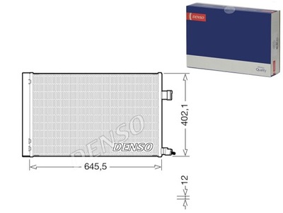 KONDENSATORIUS KONDICIONAVIMO Z SAUSINTUVU JAGUAR DENSO 