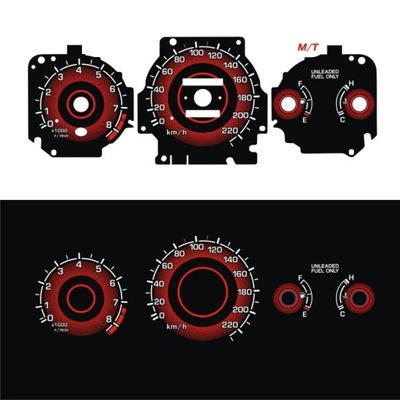 SD МОТОЦИКЛ EL GLOW GAUGE FOR CIVIC EK 1996 1999 MANUL AUTOMATIC TRANSM~73325