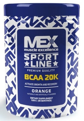 Aminokwasy MEX BCAA 20k 8:1:1 520 gram Pomarańcza