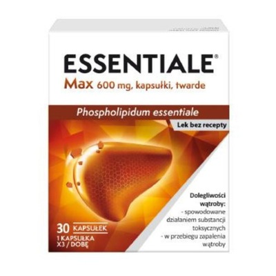 ESSENTIALE MAX 600 mg 30 kapsułek Nna wątrobę