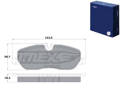 КОЛОДКИ ТОРМОЗНЫЕ LAND ROVER DISCOVERY 04- TOMEX BRAKES