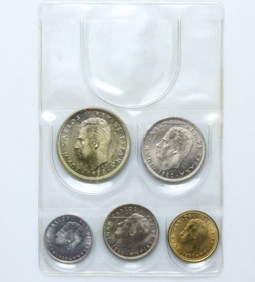 Hiszpania - zestaw monet - SET - 5 monet - w blistrze