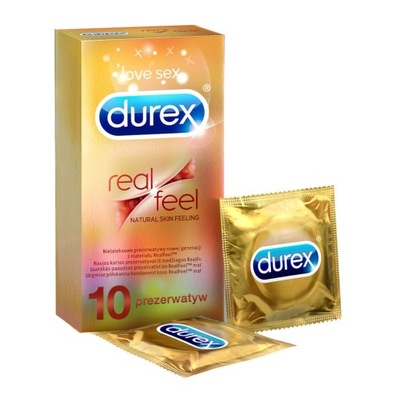 Prezerwatywy DUREX REAL FEEL bez lateksu 10szt
