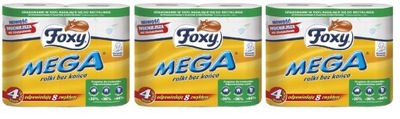 Foxy MEGA Papier Toaletowy 3 Warstwy Celuloza x3
