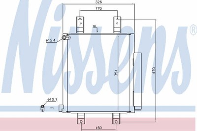 RADUADOR DE ACONDICIONADOR NISSENS 940554  