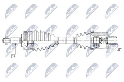 ПОЛУОСЬ ПРИВОДНАЯ RENAULT KANGOO 4X4 1.6 16V,1.9DCI 0