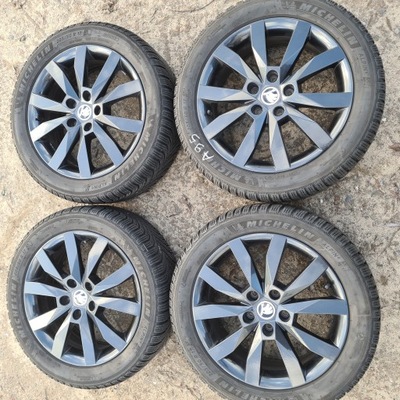 INVIERNO RUEDAS ORIGINAL SKODA OCTAVIA SUPERB YETI 205/50 R17  