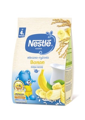 Nestle Kaszka mleczno-ryżowa banan po 4 mc 230 g