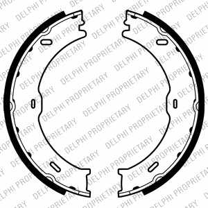ZAPATAS DE TAMBOR DE FRENADO DELPHI LS2018  