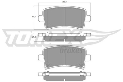 КОЛОДКИ HAM.OPEL INSIGNIA ЗАДНІЙ