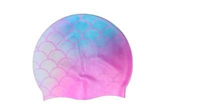 Silikonowy czepek pływacki różowy