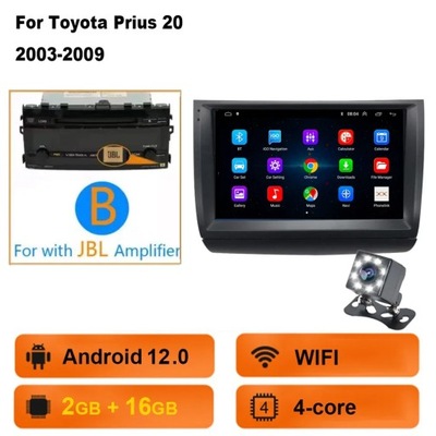 NAWIGATOR GPS ANDROID 13 RADIO DE AUTOMÓVIL CARPLAY PARA TOYOTA PRIUS 2002-2009 2006  