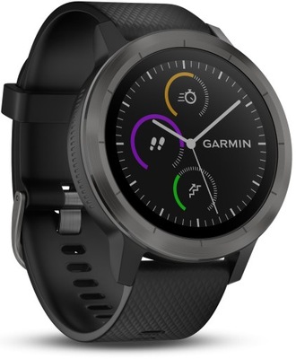 Zegarek Garmin Vivoactive 3 czarno-stalowy