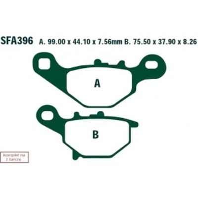 КОЛОДКИ HAM. MOTO. SFA396HH