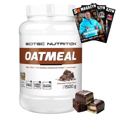 SCITEC OATMEAL 1500G PŁATKI OWSIANE BEZ CUKRU WPC ODŻYWKA