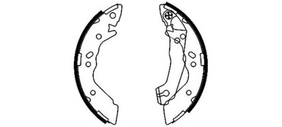 Гальмівні колодки ham. hyundai accent/pony 94- фото №1