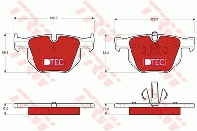 TRW GDB1560DTE КОЛОДКИ ТОРМОЗНЫЕ