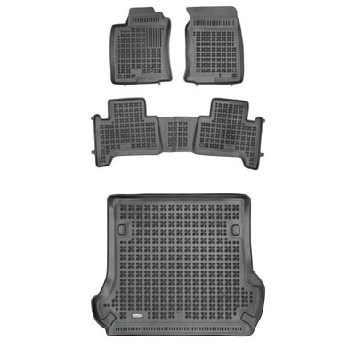 RUBBER SET MATS I MAT TOYOTA LAND CRUISER J120 2002-2009 5 DOOR  