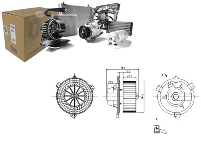 Вентилятор воздуходувка fiat punto kabriolet 60 1.2 1 фото №1