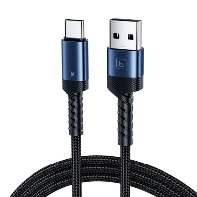 Kabel Toocki USB typ C - USB typ C 1 m niebieski