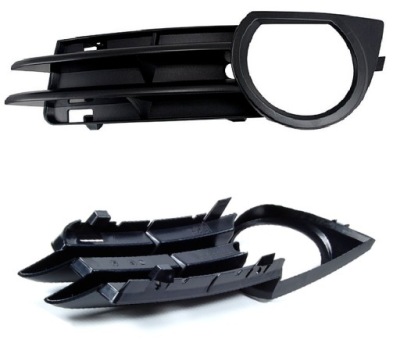 Заглушка решётка бампера левая audi a3 8p 03-08 new фото №1