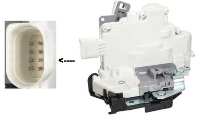 Замок двері задня лівий seat altea 5p 2004- фото №1