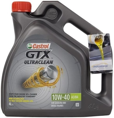 CASTROL GTX ULTRACLEAN 10W40 A3/B3 A3/B4 4L