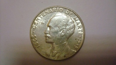 Moneta Kuba 25 centavos 1953