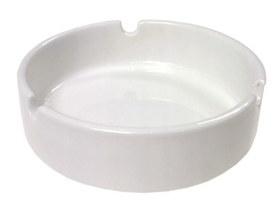 Popielniczka ceramiczna biała 10,5cm