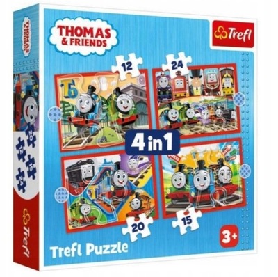 Puzzle 4w1 Tomek i pyrzjaciele 34619 Trefl