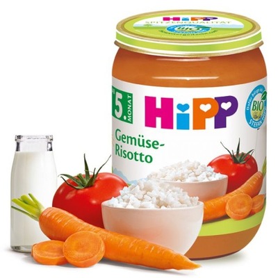 HIPP BIO WARZYWNE RISOTTO po 4 m OMEGA 3 190g