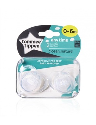 Tommee Tippee Smoczek Anytime 0-6m bezbarwny