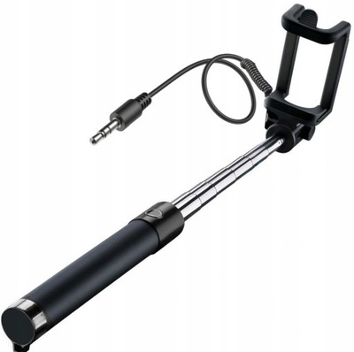 UCHWYT DO ZDJĘĆ SELFIE KIJEK STICK MONOPOD czarny 78 CM