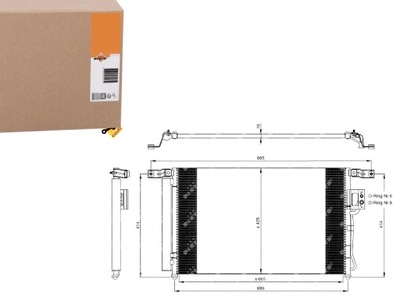 NRF CONDENSADOR DE ACONDICIONADOR HYUNDAI SANTA FE 06-  