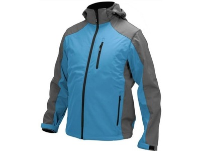 YATO КУРТКА SOFTSHELL Z KAPTUREM ГОЛУБАЯ L