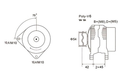 MAGNETI MARELLI ГЕНЕРАТОР 12V CITROEN C5 JUMPER FIAT DUCATO PEUGEOT