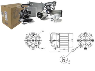 VENTILADOR SOPLADORES NISSAN LEAF NV200 NV200 EVALIA 1.5D 1.6 ELECTRIC  