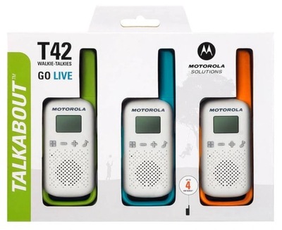 MOTOROLA KRÓTKOFALÓWKI TLKR T42 TRIPLE 4 KM 3szt