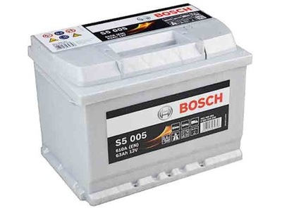 АККУМУЛЯТОР BOSCH SILVER S5 63 AH 610A S5005