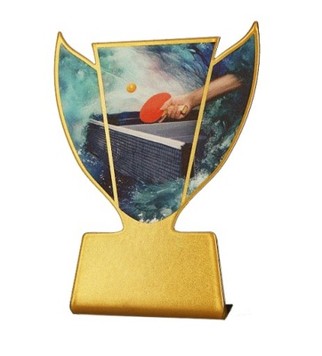 Figurka Puchar Statuetka metalowa Tenis 10 cm