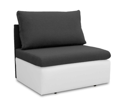 Sofa fotel z funkcją spania TOLEDO GRAFIT / BIAŁY