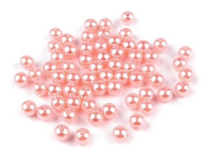 Plastikowe koraliki perłowe 8mm 500 g