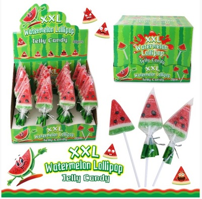 Lízanky melóny gélové Watermelon Lollipop Jelly Can