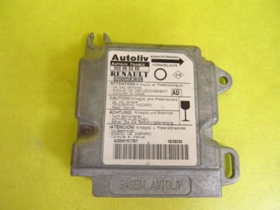 Модуль датчик подушка безпеки renault twingo i 8200058365b / 550885300 nr2060 фото №1