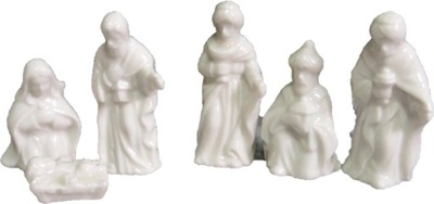 FIGURKI DO SZOPKI CERAMICZNE JÓZEF MARYJA BETLEJEM 5 CM 6 SZTUK