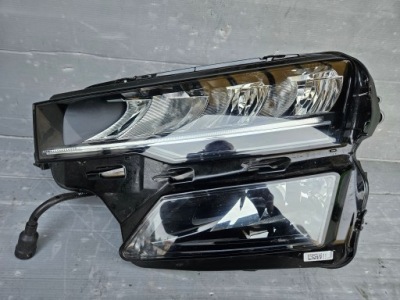 Лампа левая перед передняя h8 led skoda karoq 57b lift 2021- фото №1